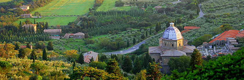 Cortona,s view in Tuscany